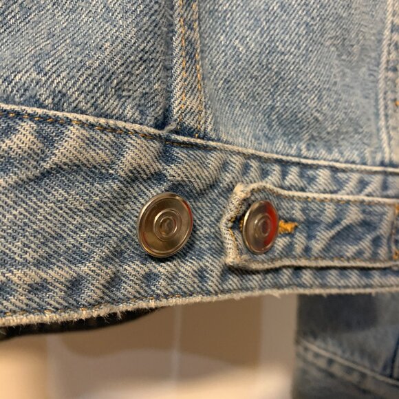 $400 Harmony Paris Men's Light Wash Denim Jean Jacket - Small - Picture 5 of 6